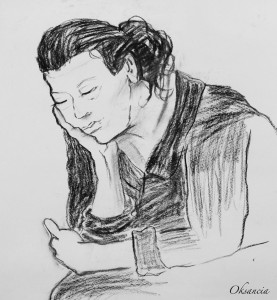 live drawings: charcoal portraits by Oksancia on Flickr