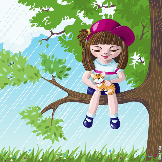In A Tree - vector illustration by Oksancia on Flickr